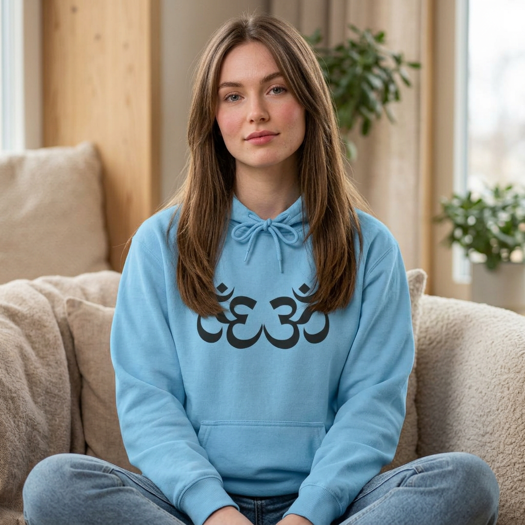 Om Symbol Sacred Balance Hoodie